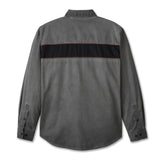 Harley-Davidson Men's Long Sleeve Woven Shirt - Dark Grey