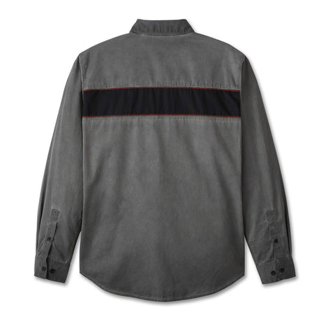 Harley-Davidson Men's Long Sleeve Woven Shirt - Dark Grey