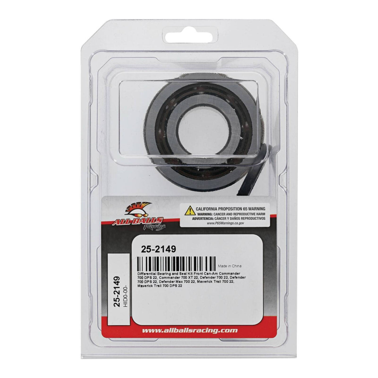 Differential Bearing & Seal Kit Front 25-2149