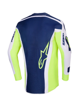 Alpinestars 2026 Racer Air Riway MX Jersey - Light Grey/Fluro Yellow/Blue