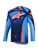 Alpinestars 2026 Techstar Nomur MX Jersey - Dark Navy/Orange/UCLA Blue