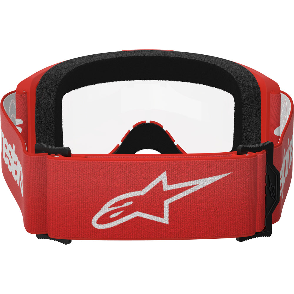 Alpinestars Vision 3 Wordmark Red Clear Goggles