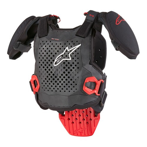 Alpinestar A-5 S Youth Chest Protector - Black/White/Red  - L/XL