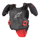 Alpinestar A-5 S Youth Chest Protector - Black/White/Red  - L/XL