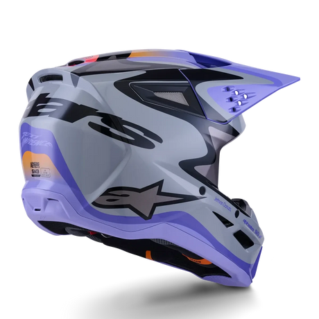 Alpinestars 2026 SM-3 Jettson MX Helmet - Grey/Purple/Black