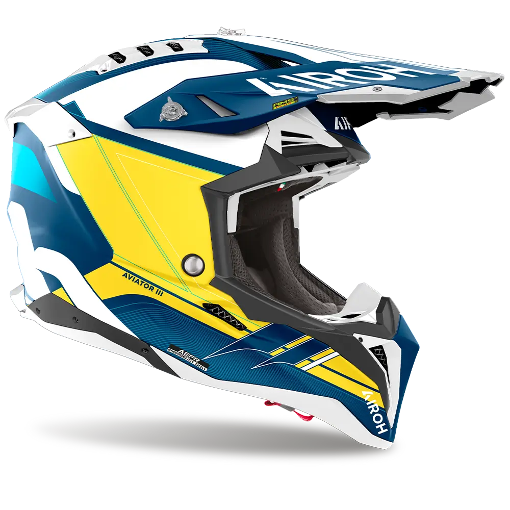 Airoh Aviator 3 Helmet - Saber Blue Matt