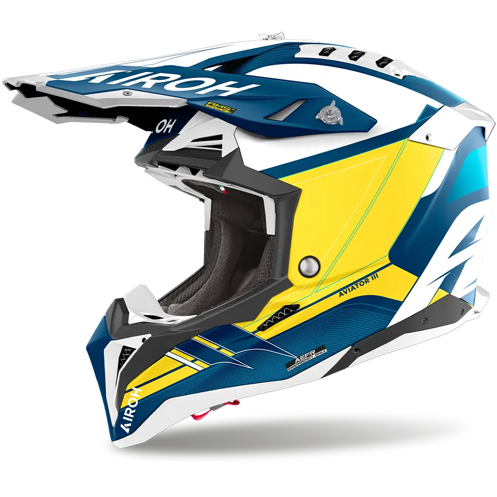 Airoh Aviator 3 Helmet - Saber Blue Matt