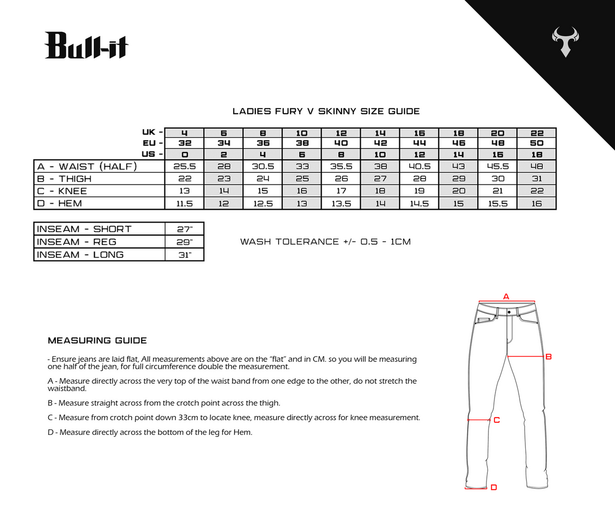 Bull-It Women's 21 Fury V Black Jeggings
