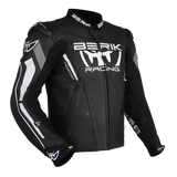 Berik Apex Leather Jacket - Black/White
