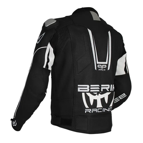 Berik Apex Leather Jacket - Black/White