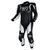 Black and white racing suit with 'Berik Racing' branding on a white background