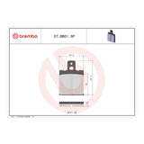 Brembo Prime Brake Pad Sinter Rear 07BB01SP