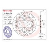 Brembo Prime Brake Disc Serie Oro Front 78B40876