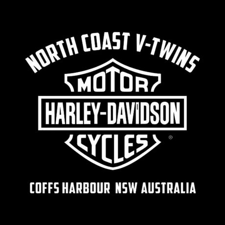 V-Twins x Harley-Davidson Men's Chain Flag T-Shirt - Black