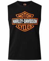 V-Twins x Harley-Davidson Men's Bar & Shield Muscle Tank - Black