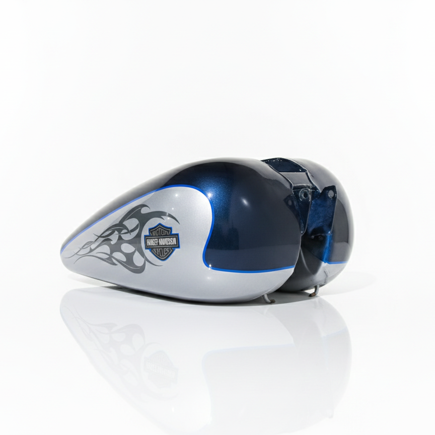 Harley-Davidson Dyna Wide Glide Fuel Tank - Luxury Blue/Diamond Ice