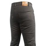 Motodry Men's Regular H/D Cotton + Kevlar Riding Jeans - Black