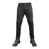 Motodry Men's Regular H/D Cotton + Kevlar Riding Jeans - Black