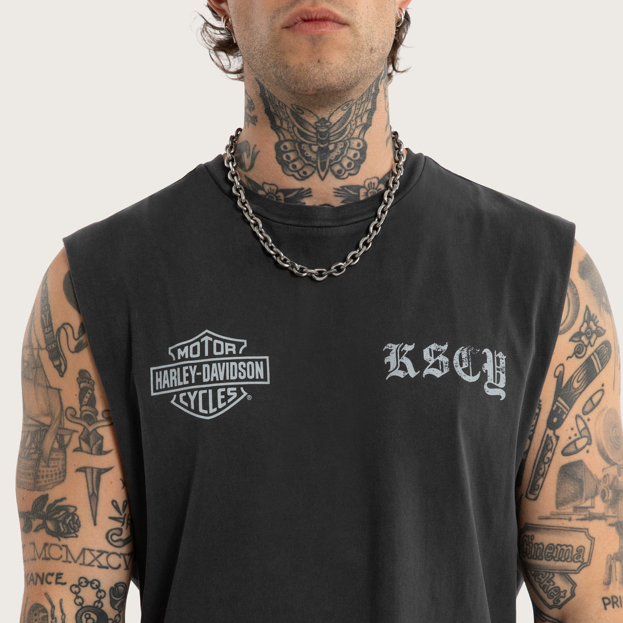 Harley-Davidson x KSCY Throttle Dual Curved Muscle Tank