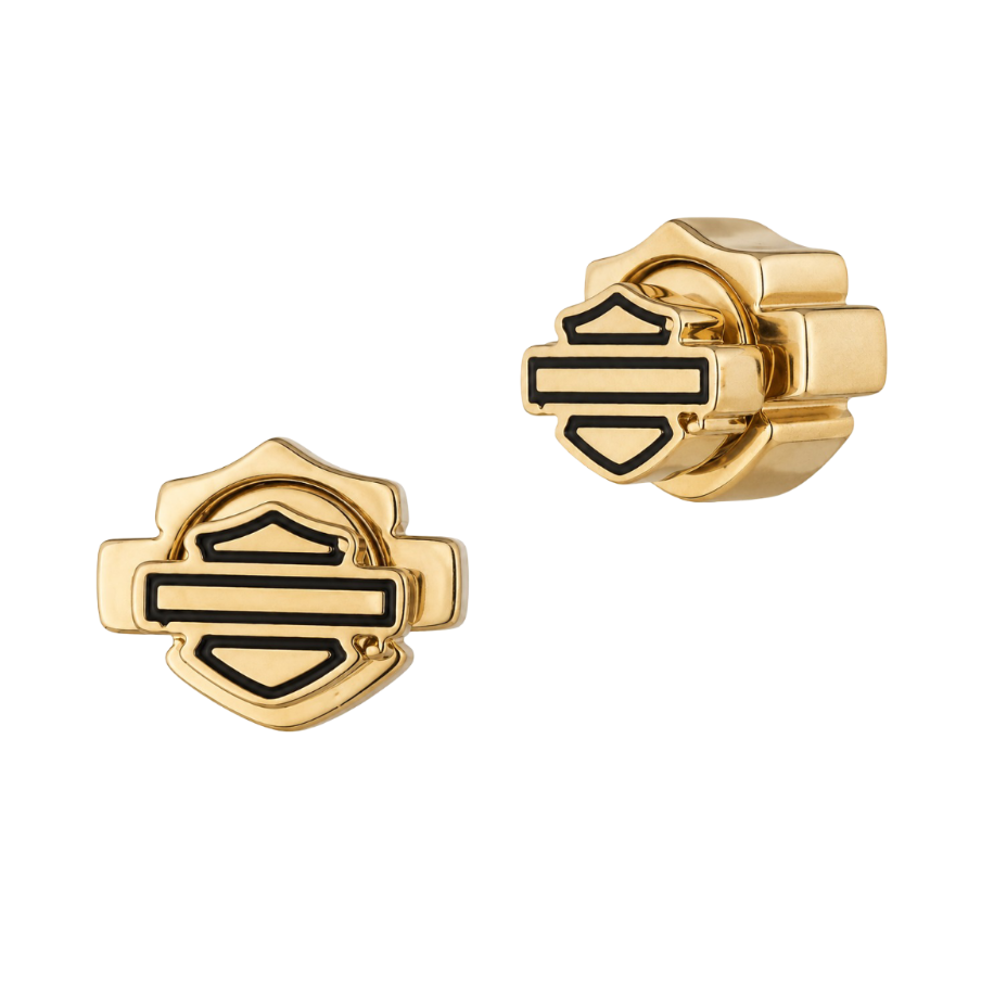 Harley-Davidson Women's Small 6mm Stud Earrings - Gold