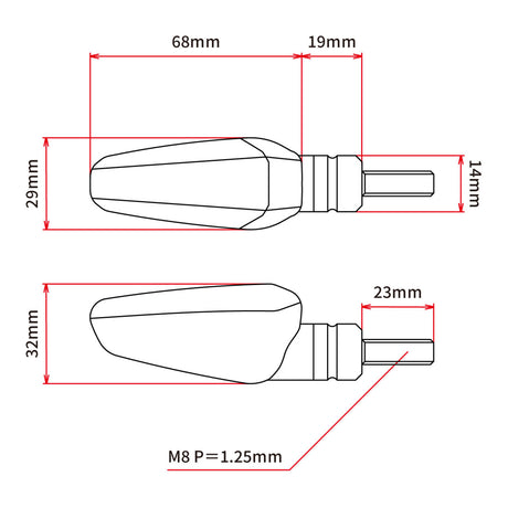 DRC 602 LED Flasher 12V (2 Pack) - Clear