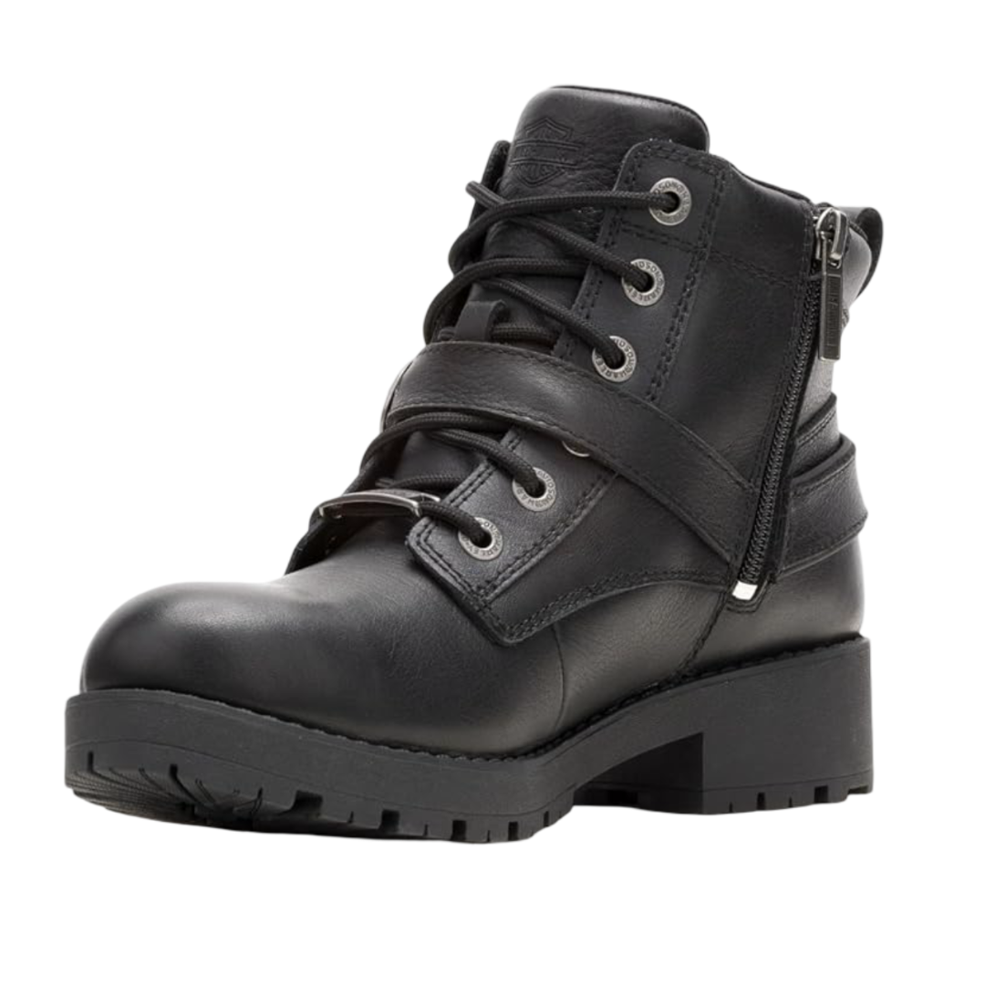 Harley-Davidson Womens' Kelley Harness Ride Waterproof Boots - Black