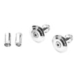 Zeta Bar End Plugs 35mm (2 Pack) - Silver