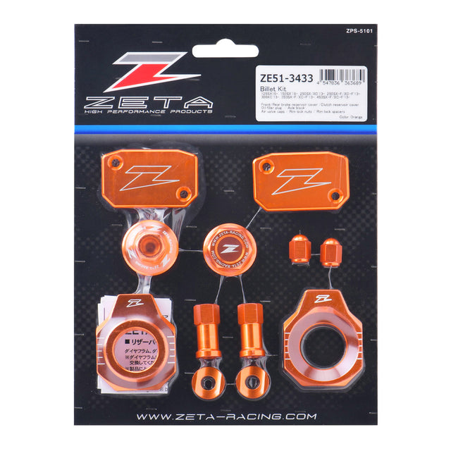 Zeta Billet Kit- KTM SX-F/XC-F '13- - Orange