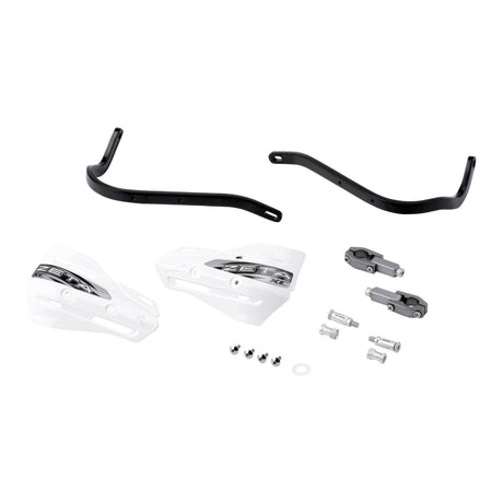 Zeta Armour XC Handguard Kit for 22.2mm Handlebars - Black / White