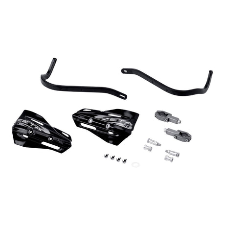 Zeta Armour XC Handguard Kit for 22.2mm Handlebars - Black / Black