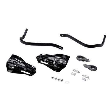 Zeta Armour XC Handguard Kit for 28.6mm Handlebars - Black / Black