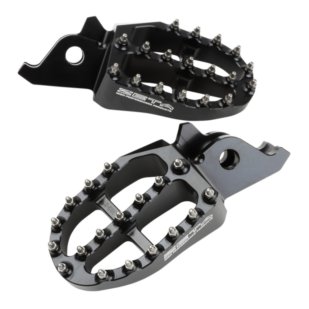 Zeta Aluminium Foot Pegs - Kawasaki KX250F / KX450F - Black
