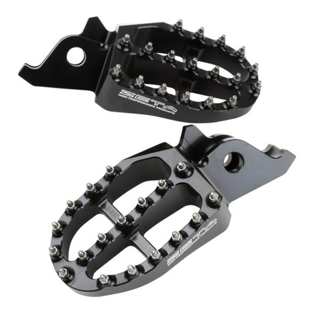 Zeta Aluminium Foot Pegs - Kawasaki KX250F / KX450F - Black