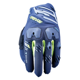 Five Men's E1 Enduro Gloves - Navy/Fluro Yellow