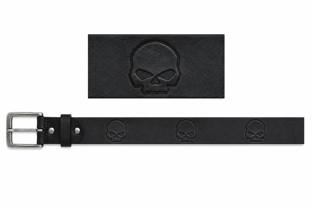 Harley-Davidson Skull Repeat Belt - Black