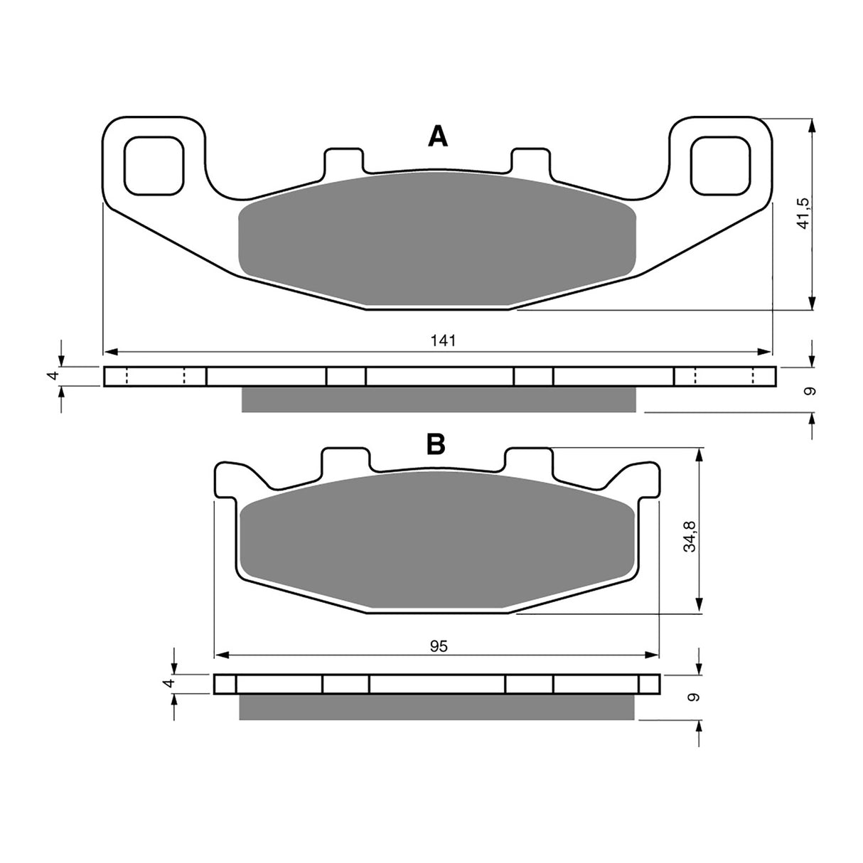 GOLDfren Brake Pads GF013 - K5