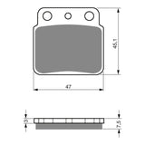 GOLDfren Brake Pads Off-Road Racing GF092 - K5 ( PR103 )