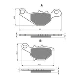 GOLDfren Brake Pads Off-Road Racing GF109 - K5 ( PR243 )