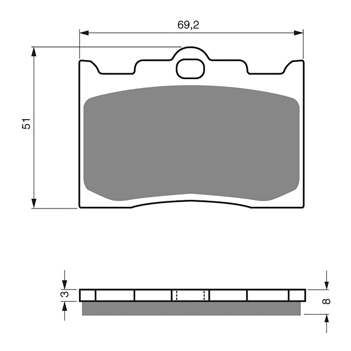GOLDfren Brake Pads Sintered Sports GF132 - S3 ( PH275 )