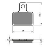 GOLDfren Brake Pads GF173 - K5