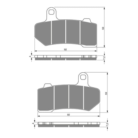 GOLDfren Brake Pads Sintered Sports GF271 - S3 ( PH353 )