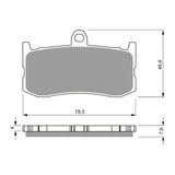 GOLDfren Brake Pads Sintered Sports GF296 - S3 ( PH424 )