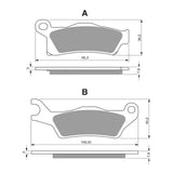 GOLDfren Brake Pads Off-Road Racing GF310 - K5 ( PR450 )