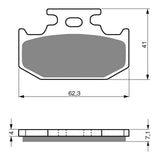 GOLDfren Brake Pads Off-Road Racing GF317 - K5