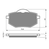 GOLDfren Brake Pads GF322 - S3