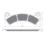 GOLDfren Brake Pads Off-Road Racing GF391 - K5