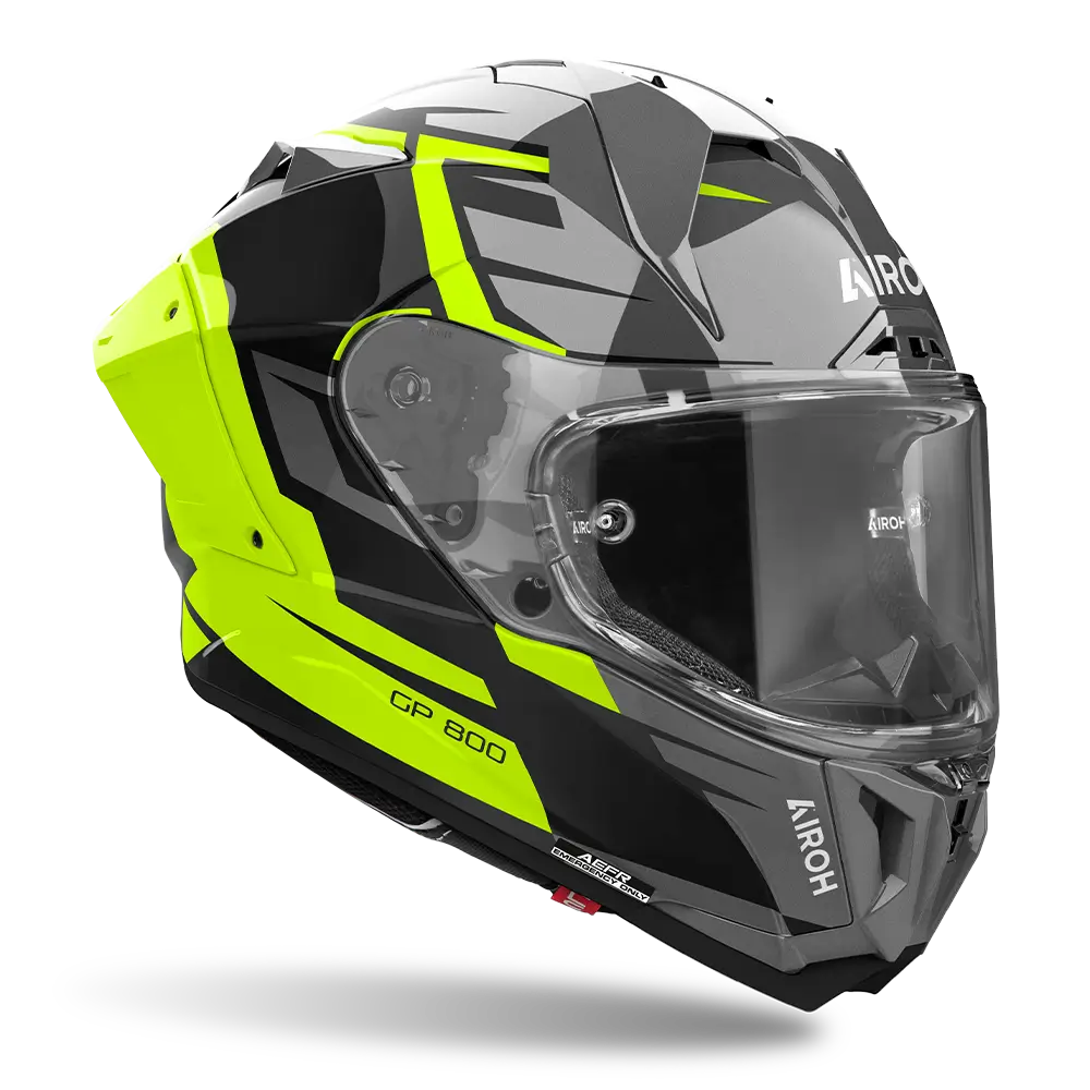 Airoh GP800 Master Helmet - Yellow Gloss