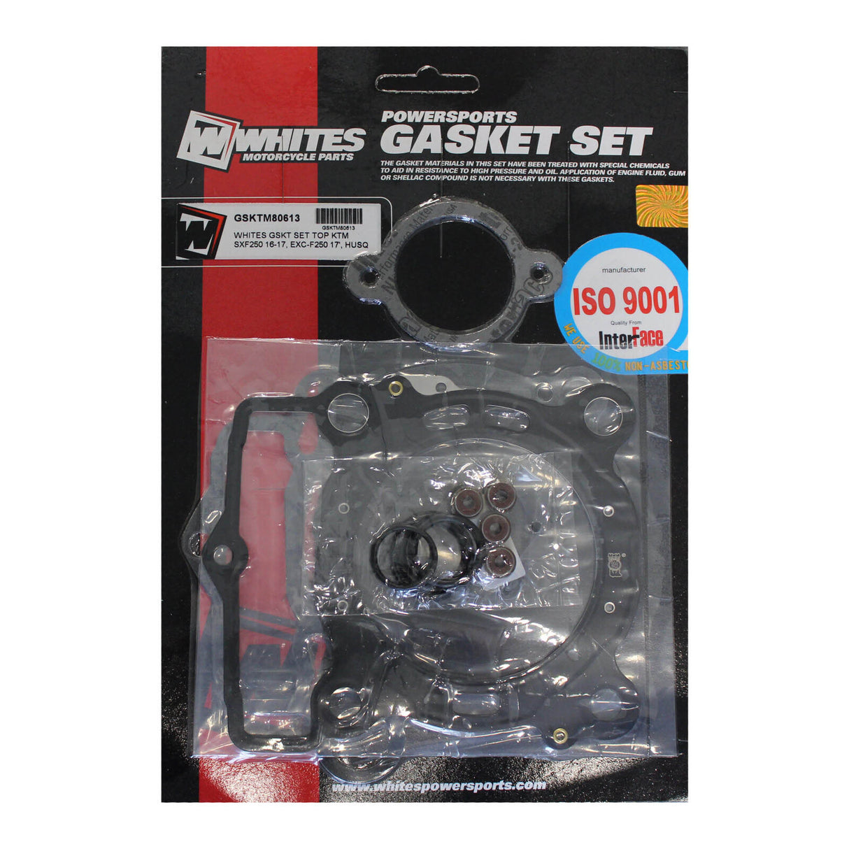 Whites Gasket Set Top KTM SX-F 250 '13-'17, EXC-F 250 '17, Husqvarna