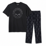 Harley-Davidson Men's Willie G Skull Short Sleeve Pajama Set