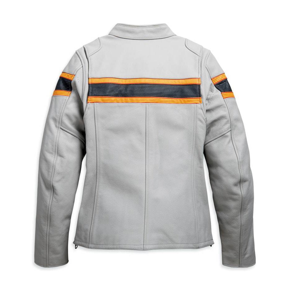 Harley-Davidson Women's Sidari Striped Vented Leather Jacket